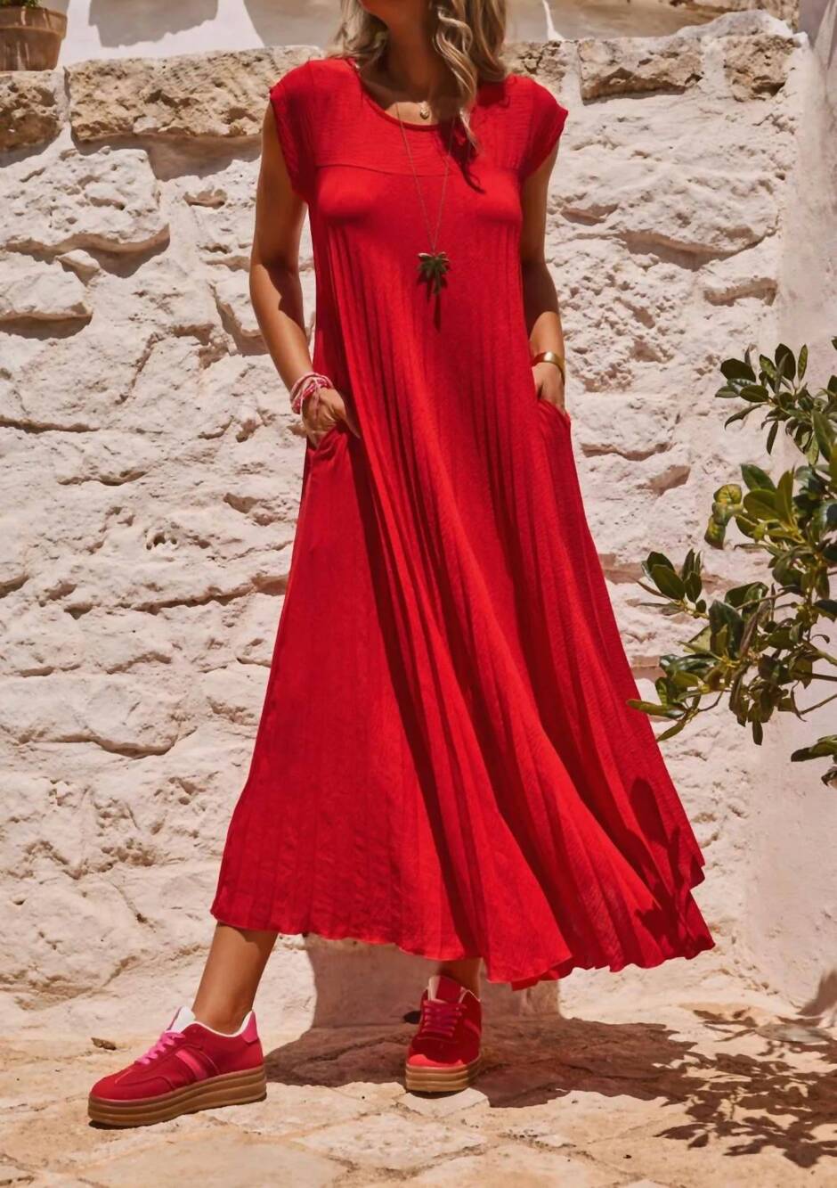 NEW SUNDAYS elisa dress in rouge